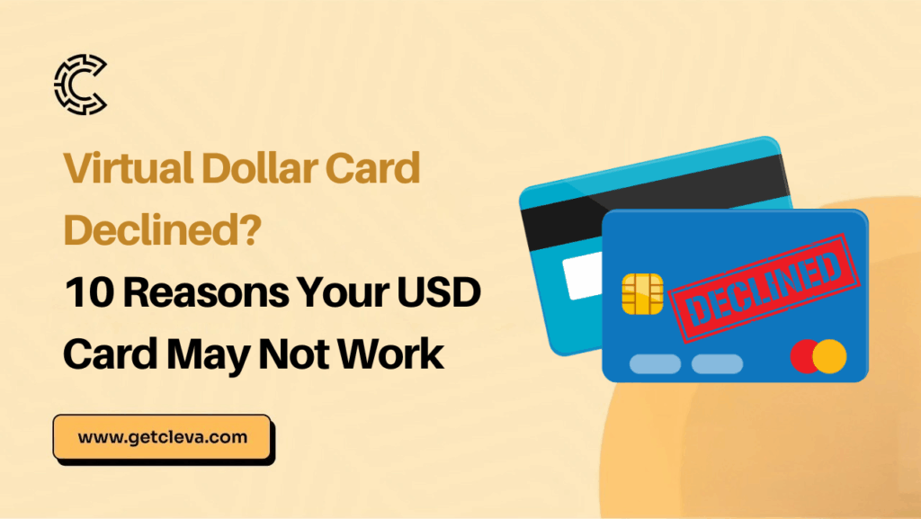Virtual Dollar Card Declined? 10 Reasons Your USD Card May Not Work